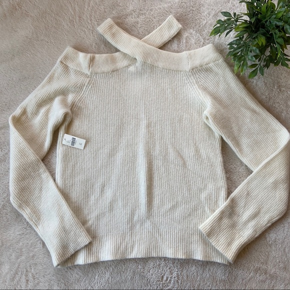 Anthropologie Moth Cross-Front Pullover Sweater - Picture 2 of 8